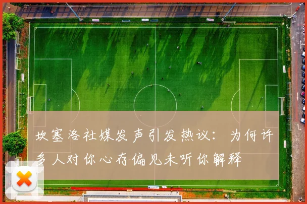 坎塞洛社媒发声引发热议：为何许多人对你心存偏见未听你解释